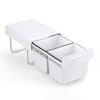 Practa 2 x 15L Base Mount Pullout Waste Bin