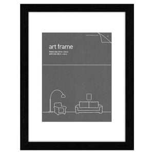Frames & Hangers 42x54cm Picture Poster Frame Black With Double Mats Home Decor