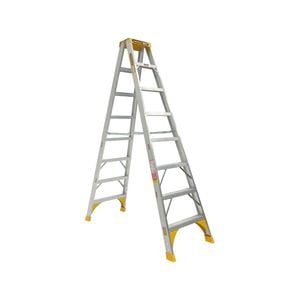 Gorilla 2.4m 180kg Heavy Duty Double Sided Aluminium Ladder