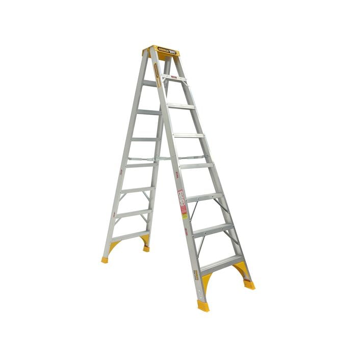 Gorilla 2.4m 180kg Heavy Duty Double Sided Aluminium Ladder