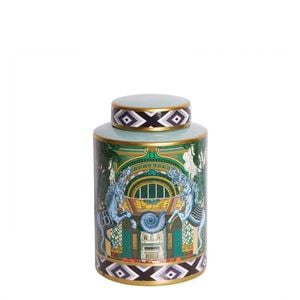 Belle Akira Porcelain Storage Jar w/ Lid Small Round 26x17cm