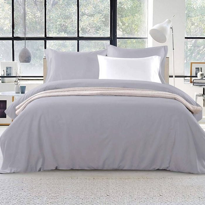 Giselle Quilt Cover Set Classic Grey King