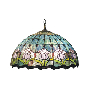 G&g Mauve Tulip Tiffany Pendant Light