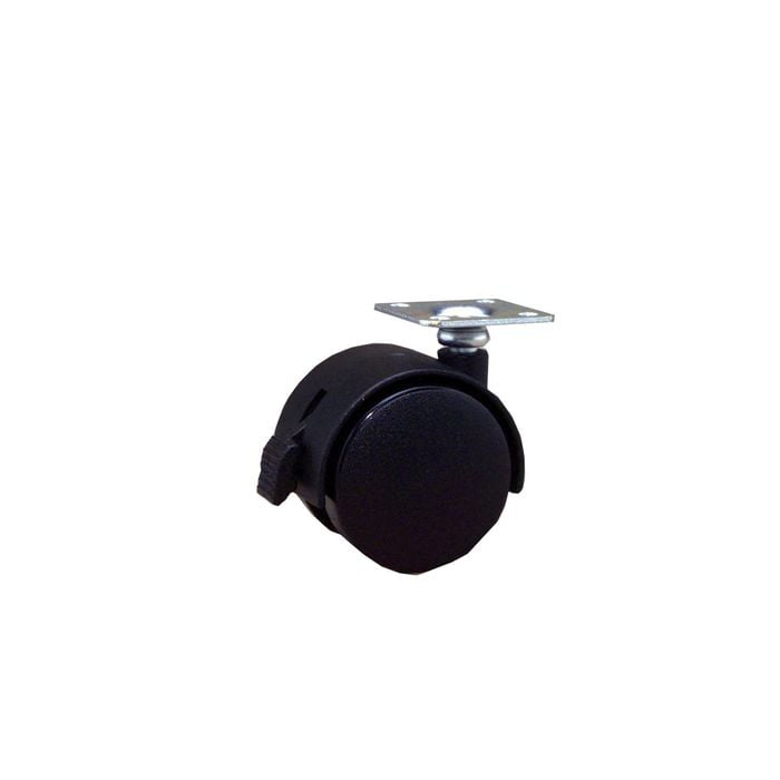 Move It 50mm Castor Hooded Furniture Plate With Brake - 2 Pack