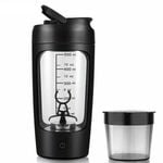 NNEOBA 500ML Electric Shaker Bottle USB C Rechargeable Automatic Mixer Black