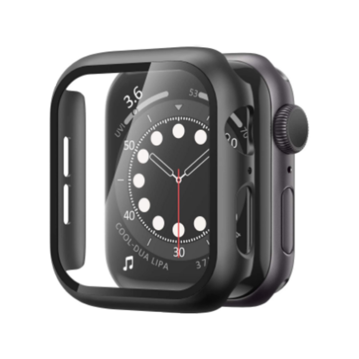 Orotec Apple Watch Tempered Glass Case 360 Full Cover 44mm Black
