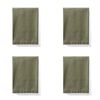 Amalfi Set of 4 Sorrento Liveable Linen Napkins - Green