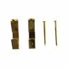 Everhang 30kg Brass Plated Heavy-Duty  Picture Hanging Angle Drive - 4 Pack