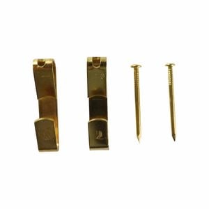 Everhang 30kg Brass Plated Heavy-Duty  Picture Hanging Angle Drive - 4 Pack