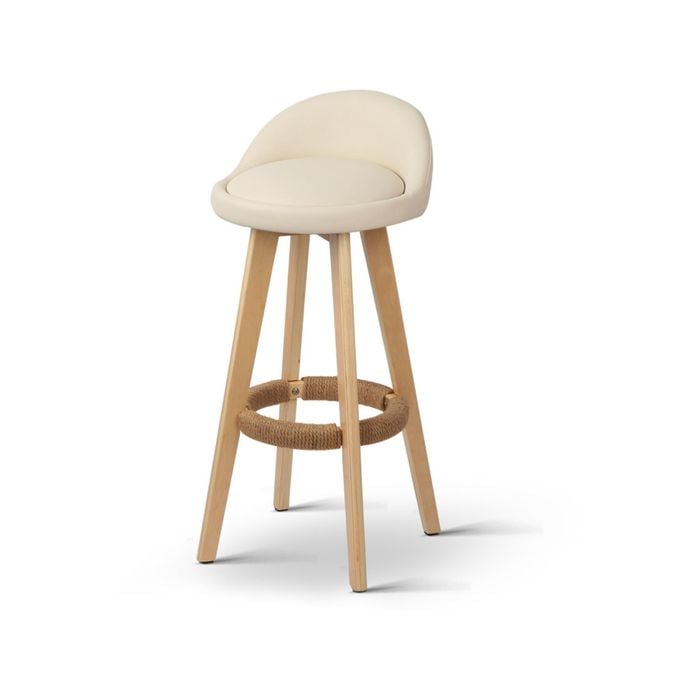 Artiss 2x Bar Stools Beige