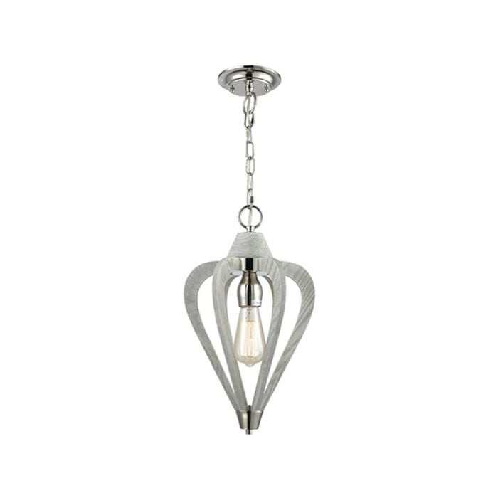 CLA Lighting SENORITA Winter Moss Wood Pendant Light - 1-Lit