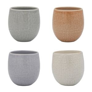 Ecology Linen Cuddle Mugs 320ml - Set Of 4