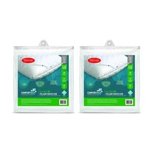 2PK Tontine Comfortech Allergy Plus Stain Ease Pillow Protector Standard