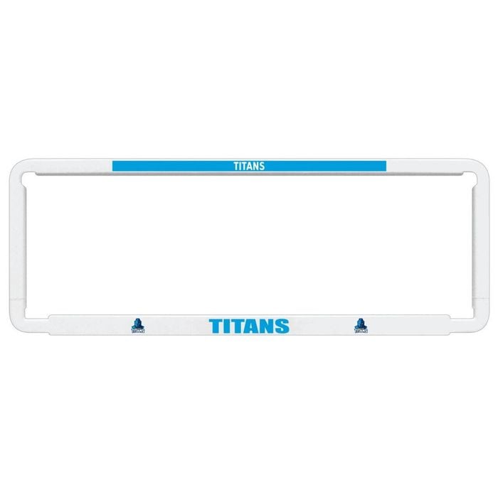 1x OFFICIAL NRL Gold Coast Titans Car Number Plate Frame Cover Surround x1