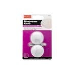 Prestige 35mm Satin Chrome Plated Hollow Mushroom Cupboard Knob Card of 2
