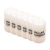 6PK Divine Living Wax Pillar Church Decorative Candle 6x13cm White
