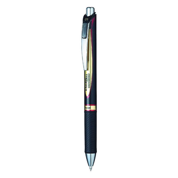 Pentel EnerGel Retractable Metal Tip Pen (0.5mm) (Red)