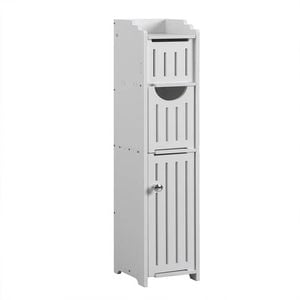 Catzon Standing Storage Cabinet with Toilet Paper Holder