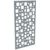 ProtectorAl 300-1200w x 1201-2400h Silver Brushed/Gloss White Squares Unframed Composite Deco Panel