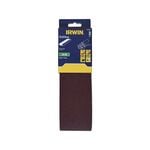 IRWIN 75 x 533mm 120G Sanding Belts - 3 Pack