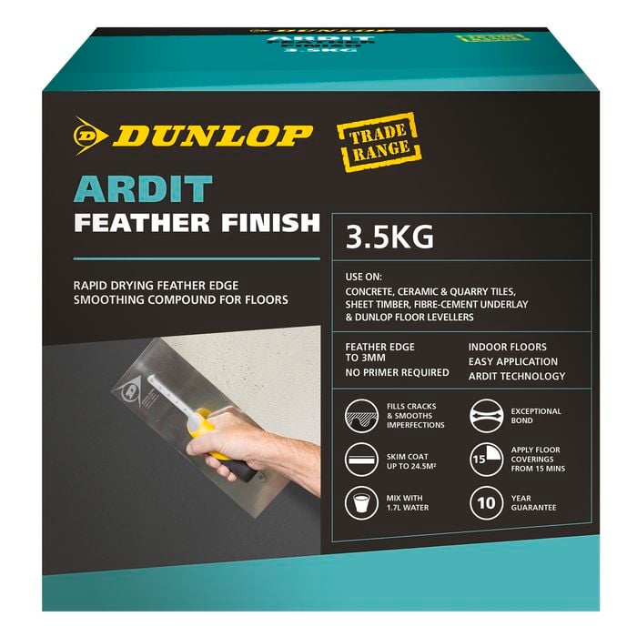 Dunlop 3.5kg Ardit Feather Finish Smooth Floor Compound