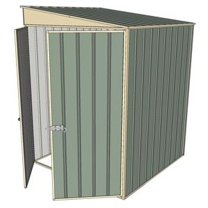 Build-a-Shed 1.5 x 1.5 x 2m Skillion Shed without Side Doors - Green