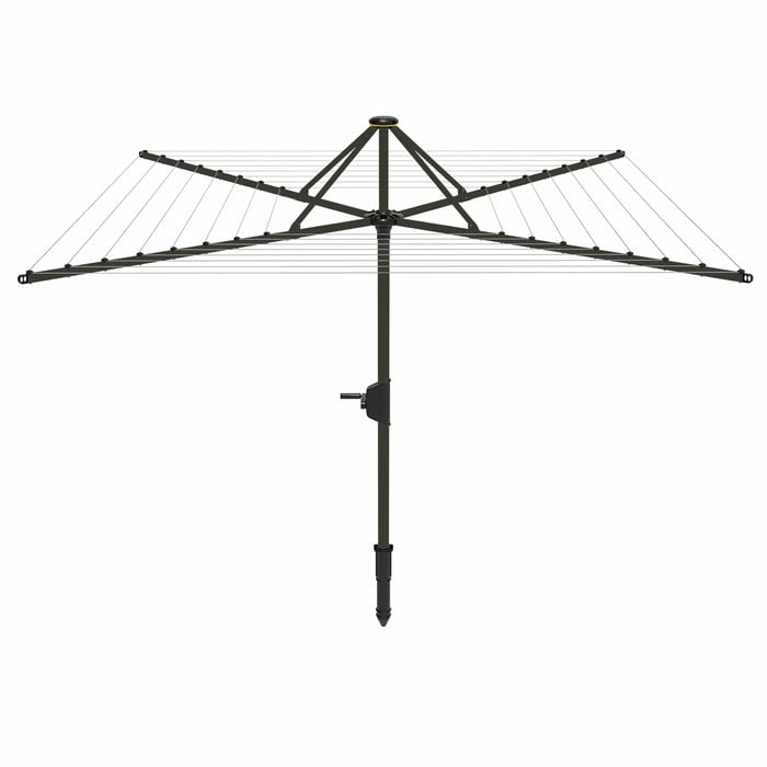 Daytek Timber Grey MK2 M58 Rotary Clothesline