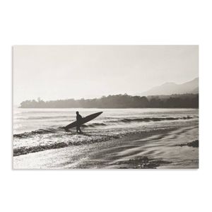 Artey | BW Surfer - Stretched Canvas - Stretched Canvas - 80 x 100cm