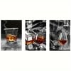 3pcs Vintage Bottle and Glass Theme Print 100% Australian Made 3 x 40x60cm (Metal Print)