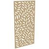 ProtectorAl 300-1200w x 1201-2400h Gold Matt/Gloss White Large Leaf Unframed Composite Deco Panel