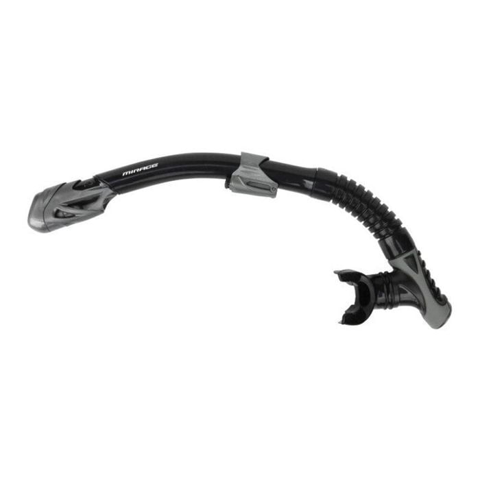 Mirage Infinity Dry Top Snorkelling Snorkel Breathing Tube Black