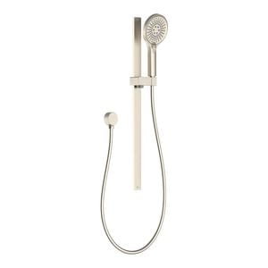 Mondella Resonance Brushed Nickel 5 Function Rail Shower Set WELS 3 Star 9L/min