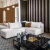 Wallpaper Trader Auteuil Stripe Wallpaper Roll 10.05m X 53cm, Black