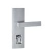 Delf Trade Satin Chrome Single Cylinder Linear Lucca Secure Entrance Lever Set