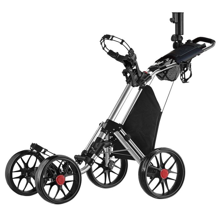 CaddyTek CaddyCruiser ONE Pro 4-Wheel Golf Buggy - Silver