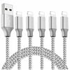 [5 Pack] Fast Charging Cable Chargers Compatible with iPhone 14 13 12 11 7 8 Plus X Xs Max XR SE iPad- Black