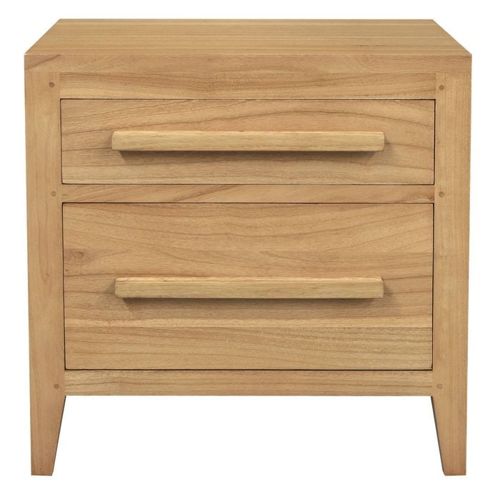 Dion 2-Drawer Bedside Table (Natural)