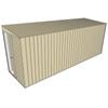 Build-a-Shed 1.5 x 5.2 x 2m Sliding Door Tunnel Shed Without Side Doors - Cream