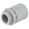 DETA 20mm Grey PVC Conduit Adaptor With Lock Ring - Single Pack