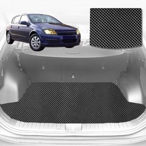 6D Diamond Car Boot Mat for Holden Astra (AH)2004-2009-Hatch-Cargo Mat-Black-Outback GT
