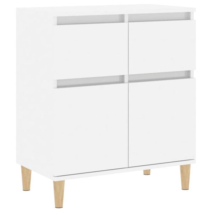 vidaXL Sideboard Buffet Storage Side Cabinet High Gloss White