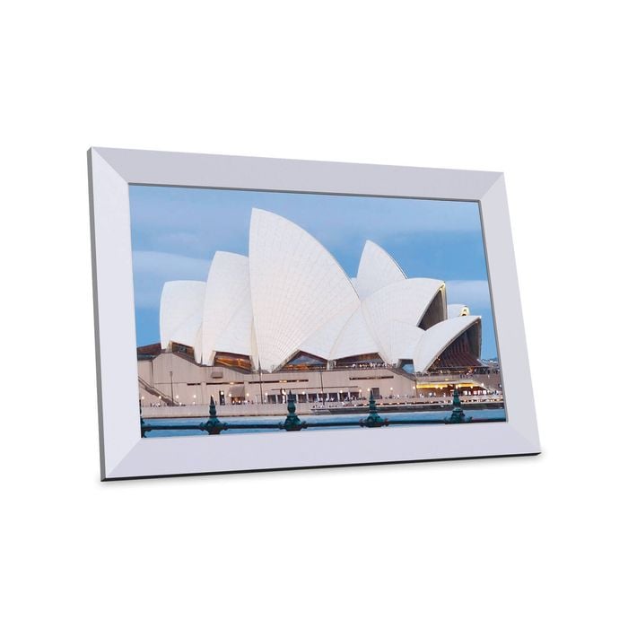 10.1" Wi-Fi Digital Photo Frame - Frameo, IPS Touch Panel, 32GB Memory - White Body