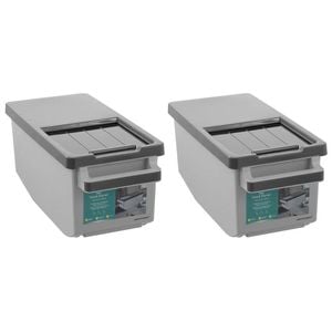 2x Paws & Claws 44x21.5cm/12L Pet Food Storer Container