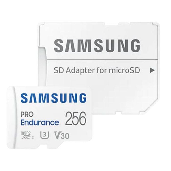 Samsung Pro Endurance 256gb Microsd - Class 10 Uhs-i For Dashcam & Surveillance Use