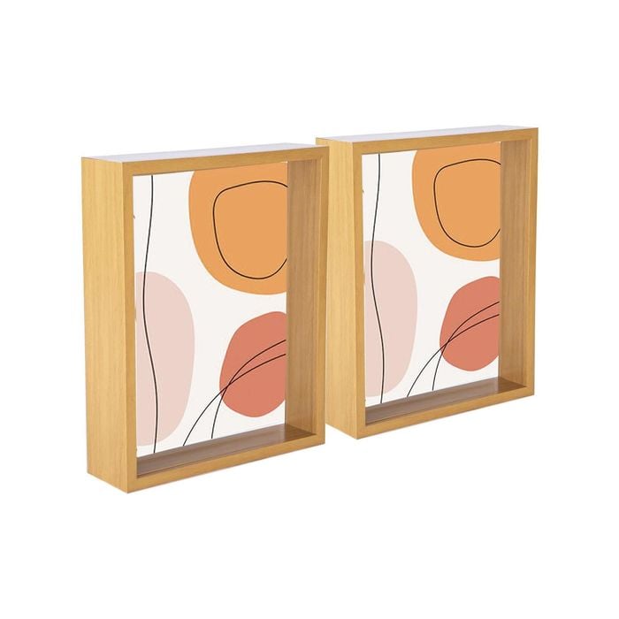 Nicola Spring 3D Deep Box Photo Frames - 8 x 10" - Pack of 2