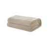 Soft Coral Fleece Throw Rug/Blanket 160 x 220 Sand