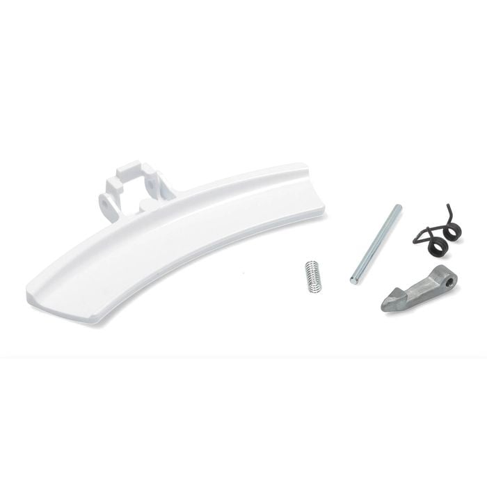 Dryer White Door Handle Assembly 4055237731. Suits Electrolux