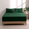 Dreamaker Superfine Washed Microfibre Combo Fitted Sheet Set Hunter Green Long Single Bed