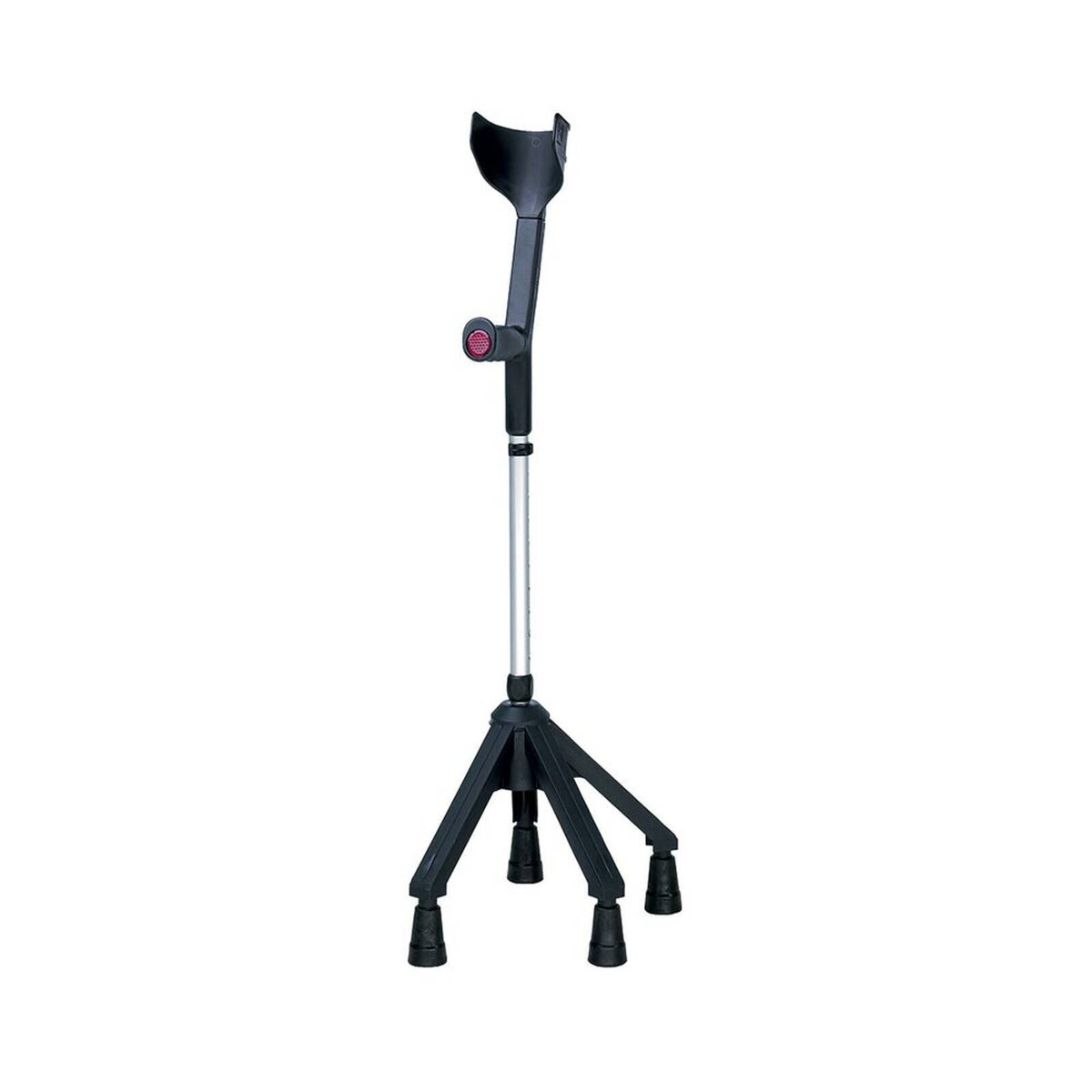 Quad Forearm Crutch - Black, Adjustable Support for Enhanced Stability ...