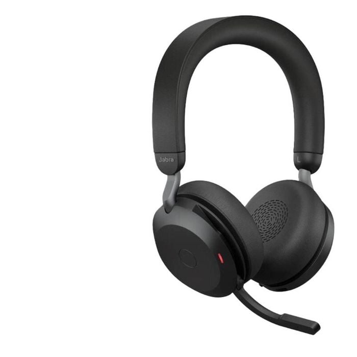 Jabra Evolve2 75 Black: Wireless Headset With Long Battery Life
